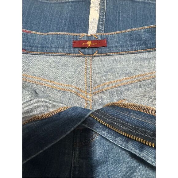 7 for all man kind Women’s lattice pocket culotte Jean - Picture 6 of 8